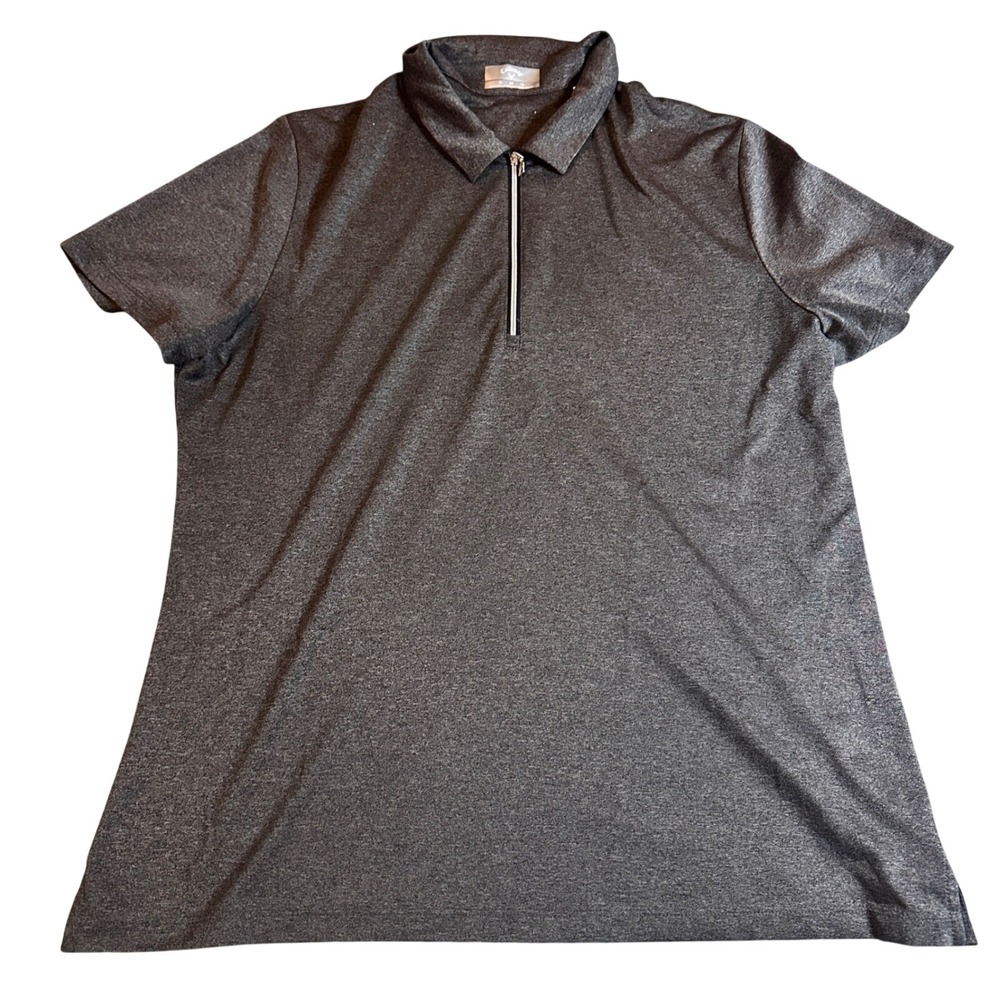 Callaway Golf Quarter-Zip Performance Polo‎  Short Sleeve Heather Gray Womens XL